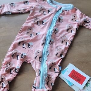 Adorable Squirrel Print Kids One Piece